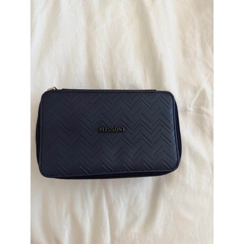 Missoni Cosmetics Bag Navy Blue - like new condition